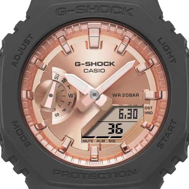 【CASIO 卡西歐】G-SHOCK 氣質閃耀 碳核心防護構造 黑X粉_GMA-S2100MD-1A_42.9mm