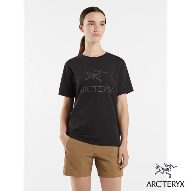 【Arcteryx 始祖鳥官方直營】女 LOGO 短袖休閒Tee(黑)