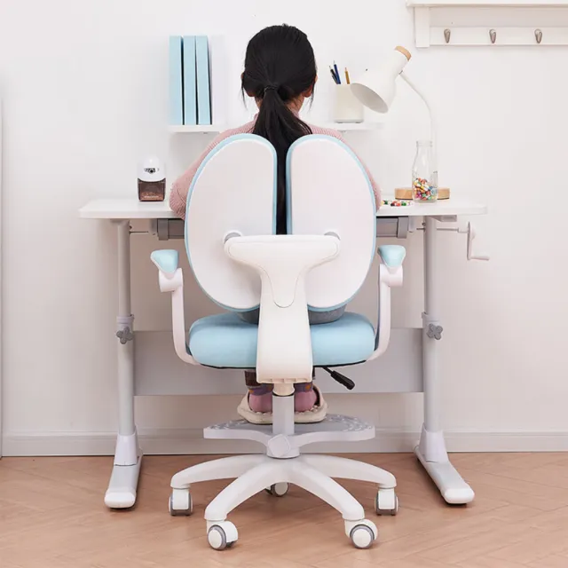 【MGSHOP】多功能兒童成長椅(升降椅 學習椅 腳踏椅 人體工學椅)