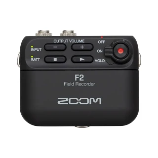 【ZOOM】F2 微型錄音機+領夾麥克風組 黑(公司貨)