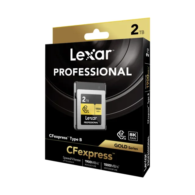 【Lexar 雷克沙】Professional Cfexpress Type B Gold Series 2TB記憶卡