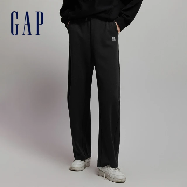 GAP 女裝 Logo仿羊羔絨立領羽絨外套-白色(72089