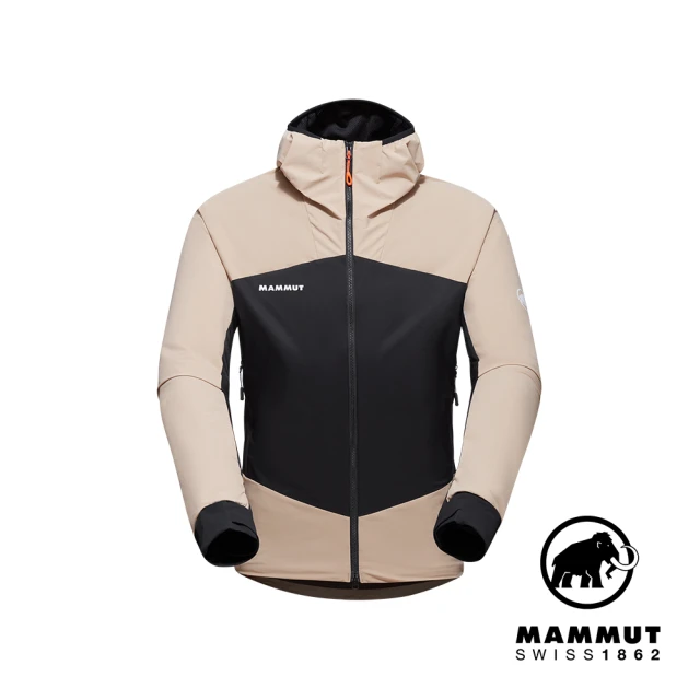 Mammut 長毛象 Taiss IN Hybrid Hooded Jacket Men 軟殼連帽外套 薩凡納褐/黑 男款 #1013-02680