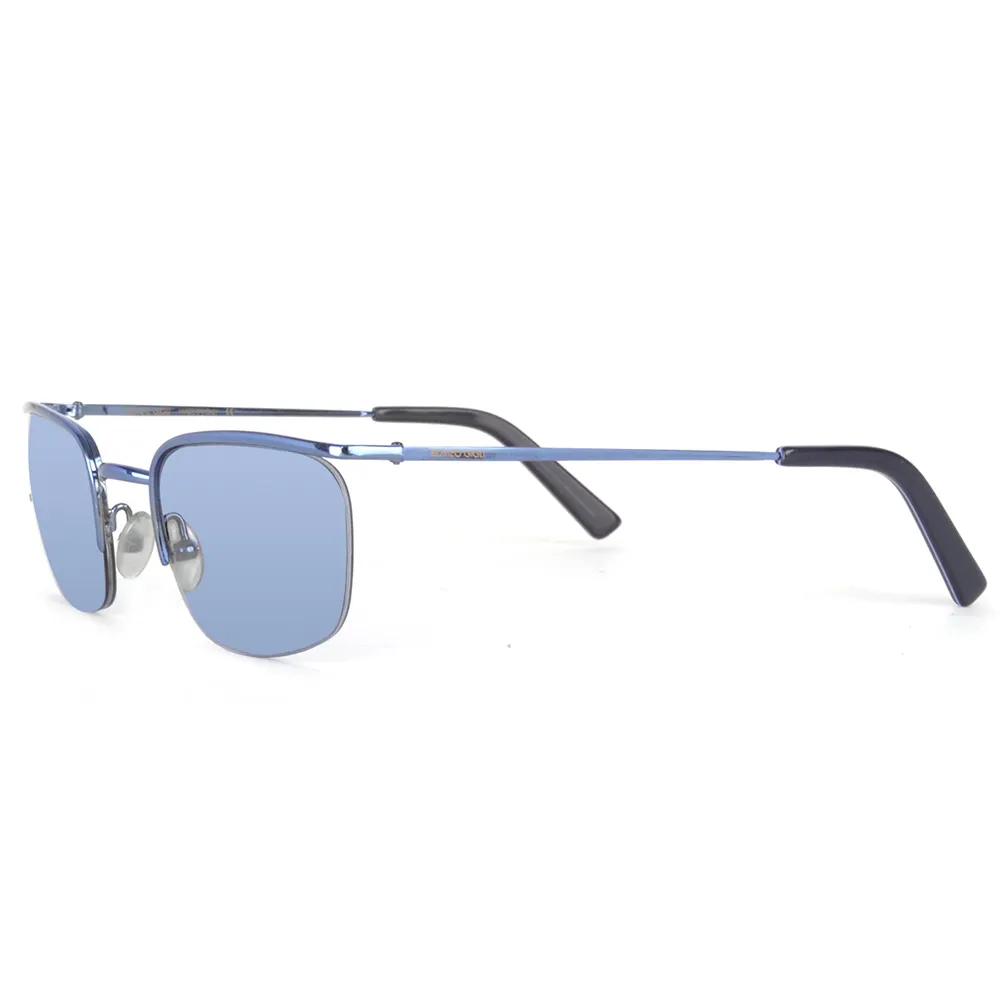 【Romeo Gigli】義大利品牌金屬上框造型太陽眼鏡(藍-RG221-8MI)