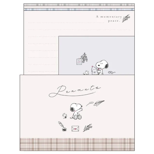 【Kamio】SNOOPY 史努比 信封信紙組 復古信