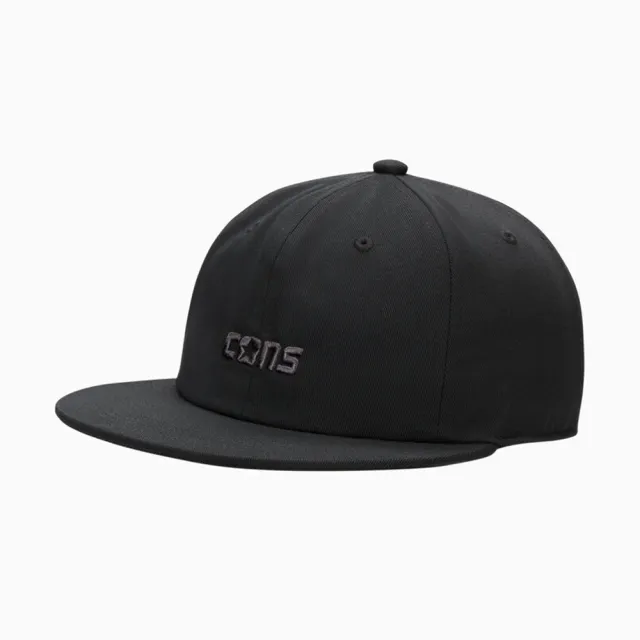 CONVERSE】CONS 6 PANEL CAP 休閒帽男帽女帽黑色(10025899-A01) - momo