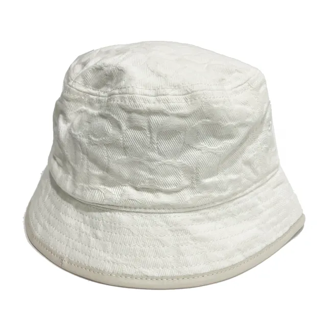 COACH】C LOGO皮質飾邊織布漁夫帽(米白) - momo購物網- 好評推薦-2024年3月