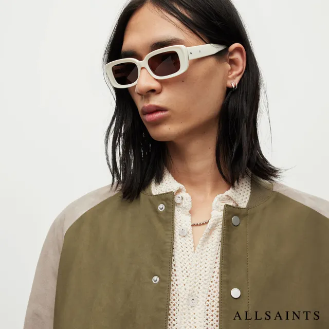 【ALLSAINTS】MIST 羊皮復古麂皮拼接飛行員外套 ML057Y 雙11(常規版型)