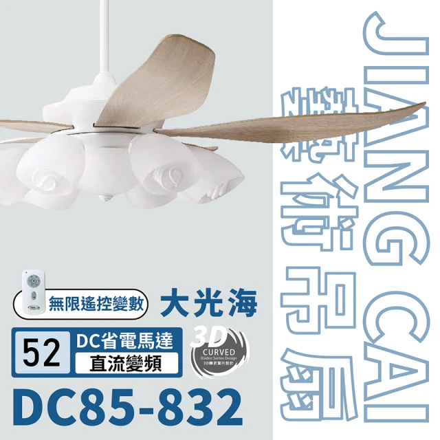 藝術吊扇 DC直流馬達 遙控 有燈款吊扇 DC621/623