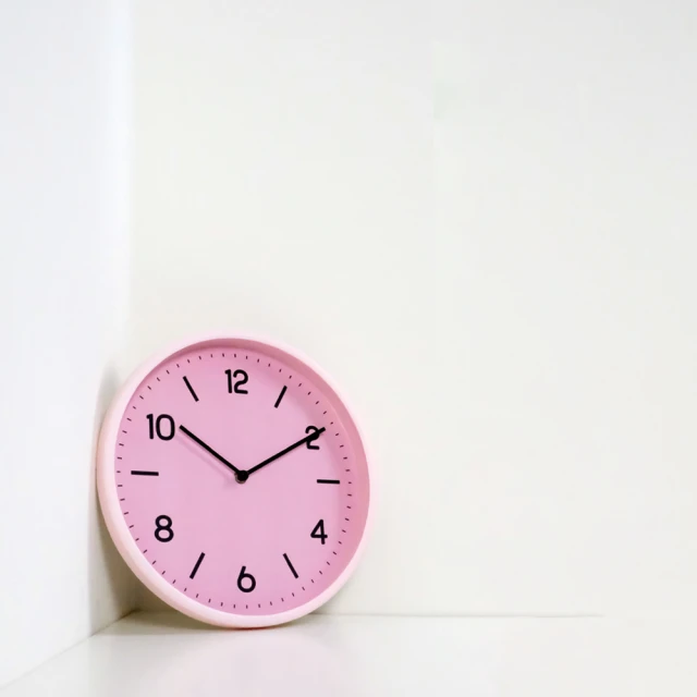 【CarryPlus】BABY PINK Wall Clock 寶寶粉紅色掛鐘(掃秒靜音機芯/台灣製造)