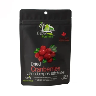 【加拿大 SNOW Farms】天然蔓越莓果乾2包組(120g/包)