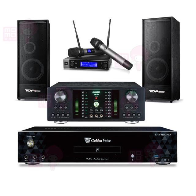 【金嗓】CPX-900 K1A+DB-7AN+JBL VM200+TDF K-124(4TB點歌機+擴大機+無線麥克風+喇叭)