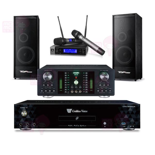 【金嗓】CPX-900 K1A+DB-7AN+JBL VM200+TDF K-124(4TB點歌機+擴大機+無線麥克風+喇叭)