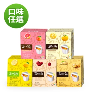 【韓味不二】韓國 蜂蜜茶球30gx15入-柚子/紅棗/薑母/檸檬/葡萄柚