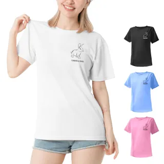 【台製良品】台灣製男女款 吸排短T-Shirt兔子_A005(多色任選)