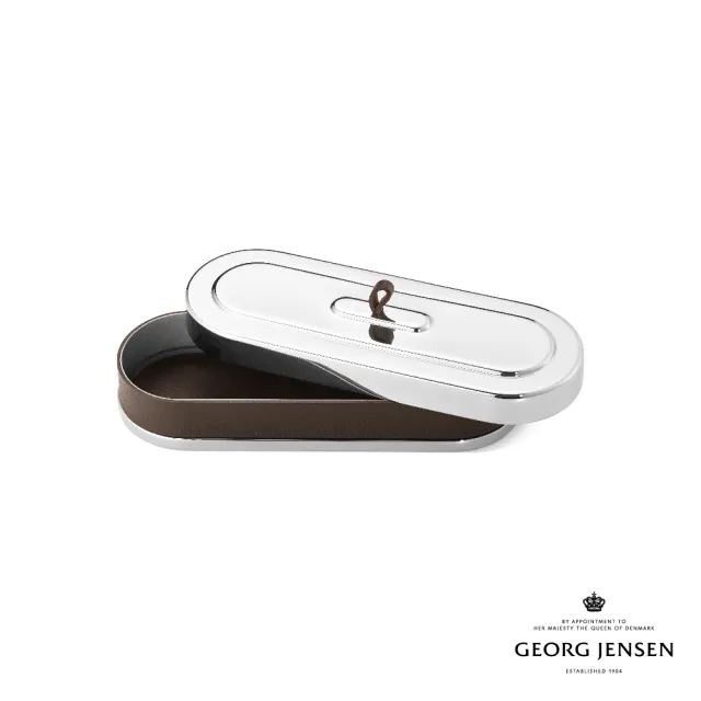 【Georg Jensen 官方旗艦店】MANHATTAN 儲物盒 寬版(不鏽鋼)