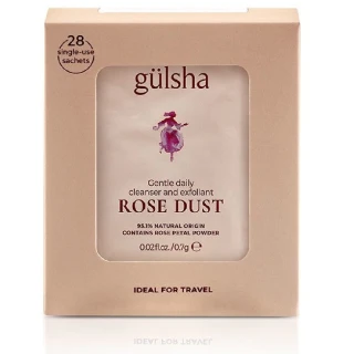 【gulsha 古爾莎】古爾莎大馬士革玫瑰潔顏粉盒裝 28包入(洗面乳 洗顏粉 臉部去角質 淨化毛孔)