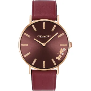 【COACH】官方授權經銷商 晶鑽時尚氣質手錶-36mm 情人節禮物(14503851/速)