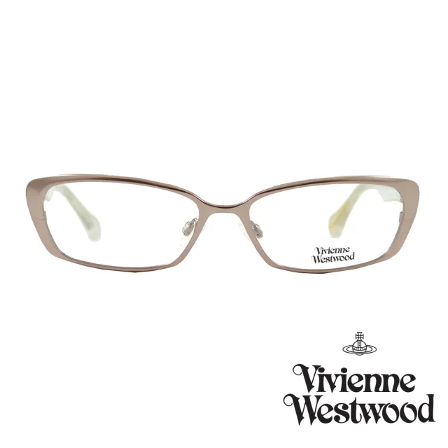 【Vivienne Westwood】高級典雅蕾絲光學鏡框(玫瑰金-VW287 V04)