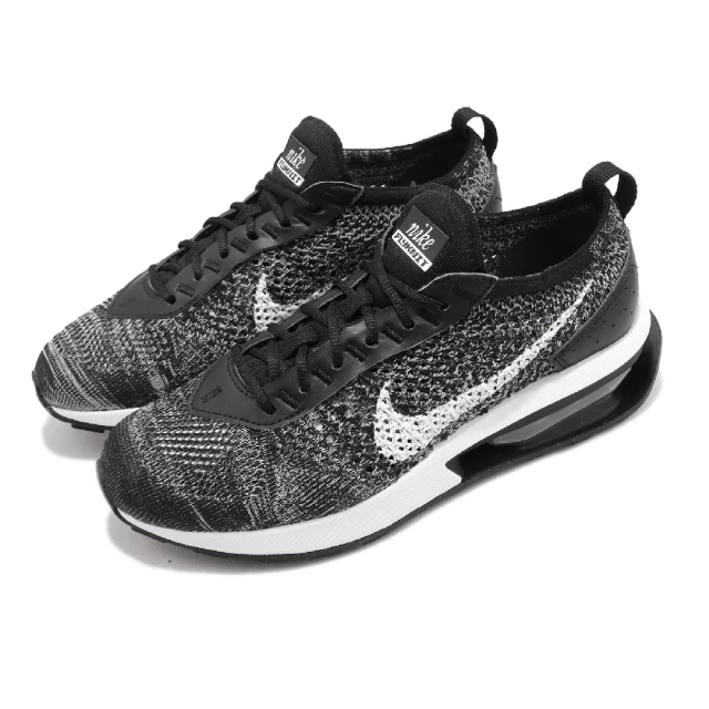 NIKE 耐吉 休閒鞋 Air Max Flyknit Racer 女鞋 黑 白 經典 針織 氣墊 透氣(DM9073-001)