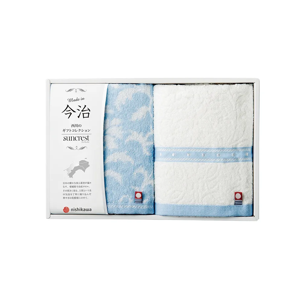 【京都西川】SUNCREST系列毛巾禮盒(2枚入)