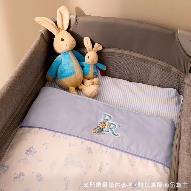 【奇哥官方旗艦】夢境比得兔床邊床三件式床組/床寢組-2色選擇(含被子、床包、提袋)