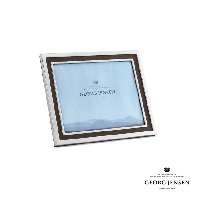 【Georg Jensen 官方旗艦店】MANHATTAN 相框 大號(不鏽鋼、皮革)