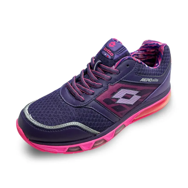 【LOTTO】女 多孔氣墊慢跑鞋(紫-LT6AWR3087)