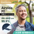 【ible】Airvida M1鈦項圈50公分穿戴式負離子空氣清淨機(黑/白二款任選)