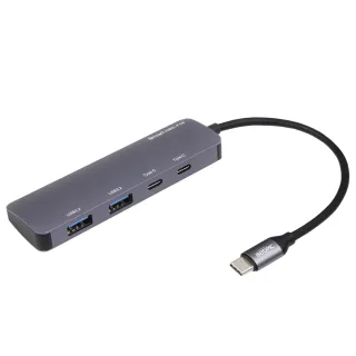 【INTOPIC】HBC-710 2合一 TypeC HUB集線器(USB3.2/鋁合金)