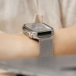 【SwitchEasy 魚骨牌】Apple Watch 9/8/7 45mm Hybrid 鋼化玻璃透明手錶殼(殼膜一體/通用S9)