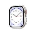 【SwitchEasy 魚骨牌】Apple Watch 9/8/7 41mm Hybrid 鋼化玻璃透明手錶殼(殼膜一體/通用S9)