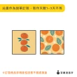 【菠蘿選畫所】橙香洋溢兩幅聯畫組合-40x40cm(畫/臥房掛畫/居家佈置/藝廊牆/餐廳掛畫/民宿裝飾畫)