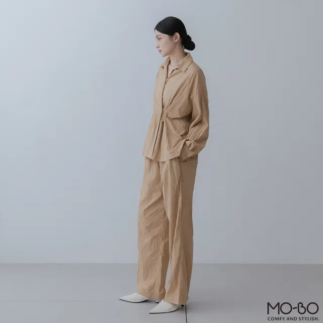 【MO-BO】簡約魅力全鬆緊寬褲(褲子)