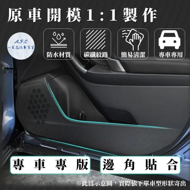 【一朵花汽車百貨】HYUNDAI 現代 ELANTRA 17-21 碳纖維車門防踢貼 防踢貼 車門貼 防水 防髒
