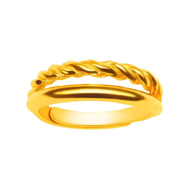【元大珠寶】黃金戒指9999纏綿甜蜜(1.32錢正負5厘)
