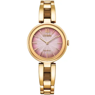 【CITIZEN 星辰】光動能優雅時尚玫瑰金腕錶  禮物  手錶(EM0809-83Z)