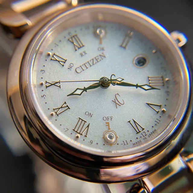 【CITIZEN 星辰】xC  Eco-Drive  光動能 鈦金屬 時尚電波錶 女錶 禮物 推薦(ES9464-52B)