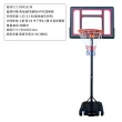 【NuoBIXING】家用便攜式籃球架可移動升降兒童籃球架(可室內/加固加穩/籃球架)