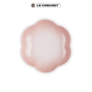 【Le Creuset】瓷器繁花系列花型盤20cm(貝殼粉)