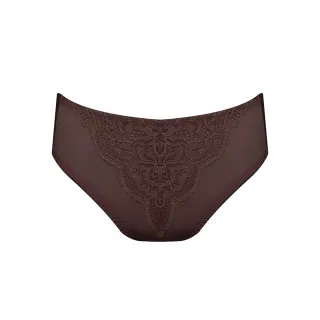 【曼黛瑪璉】包覆提托經典 中腰三角內褲(黑糖棕)