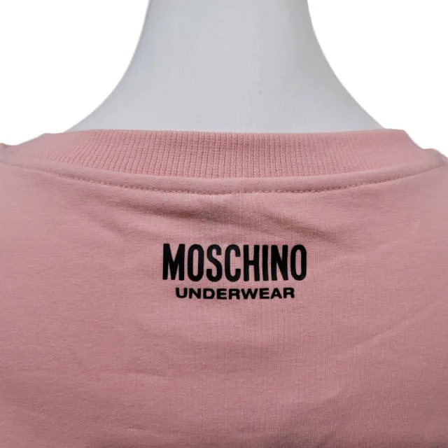 【MOSCHINO】Moschino underwear 女款 粉色長袖長版T恤(XS號)