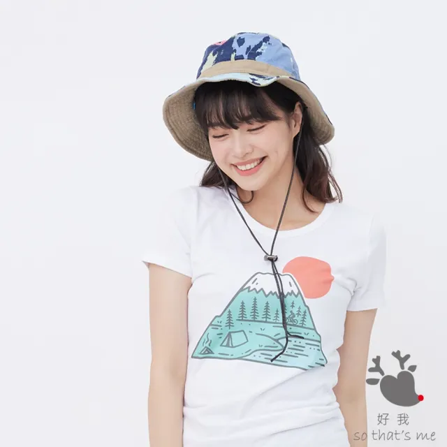 【so that’s me 好我】富士山圓領短袖蜜桃棉女T(純白)