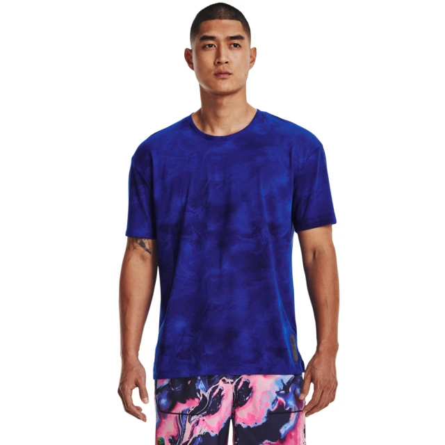 UNDER ARMOUR UA 男 RUN ANYWHERE STREAKER 短袖T-Shirt _1373648-456(藍)