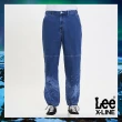 【Lee 官方旗艦】男裝 牛仔褲 / 褲管印花 鬆緊腰帶 縮口褲 中藍洗水 / X-LINE 系列(LL220256561)
