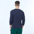 【NAUTICA】男裝 品牌LOGO印花長袖T恤(深藍)