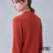 【SST&C 最後55折】橙紅設計款半高領針織衫8662211003