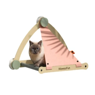 【Ollie 歐力喵】吸盤式貓吊床 貓跳台(三色可選 寵物床 寵物窩)