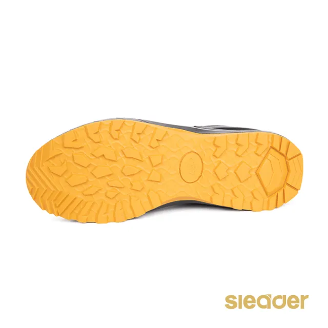 【sleader】動態防水輕量安全戶外休閒男鞋-SD205(黑/橘)