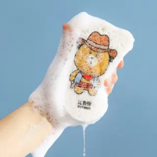 【Dagebeno荷生活】寶寶柔膚加厚款木漿棉強力起泡不傷肌膚沐浴海棉(3入)